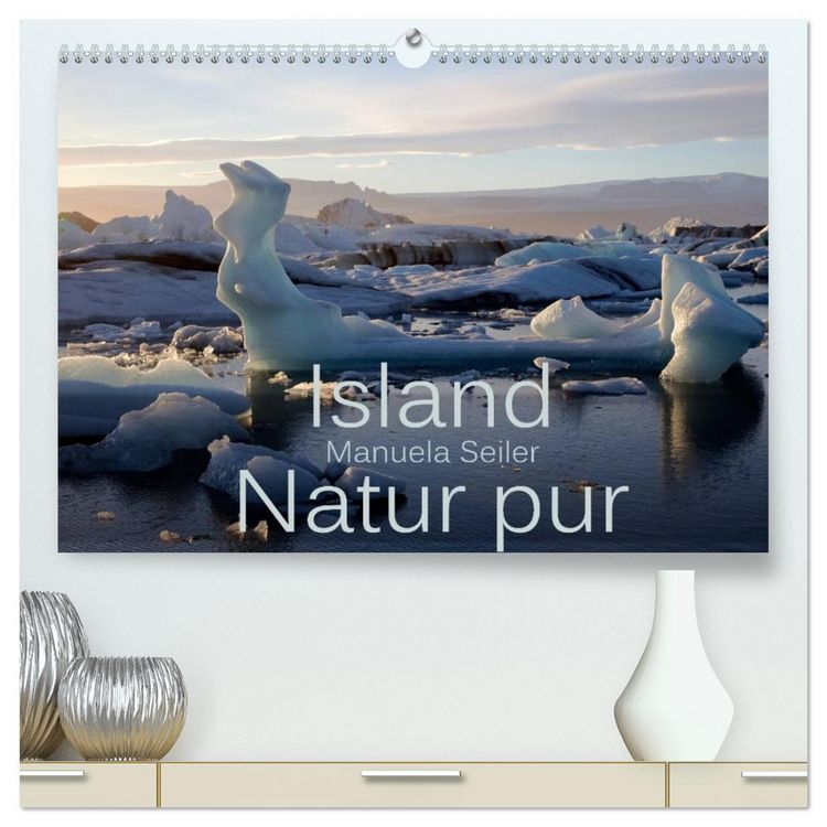Produktbild: Island Natur pur (hochwertiger Premium Wandkalender 2026 DIN A2 quer), Kunstdruck in Hochglanz