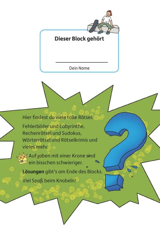 Produktbild: R&auml;tselblock ab 10 Jahre - Band 1