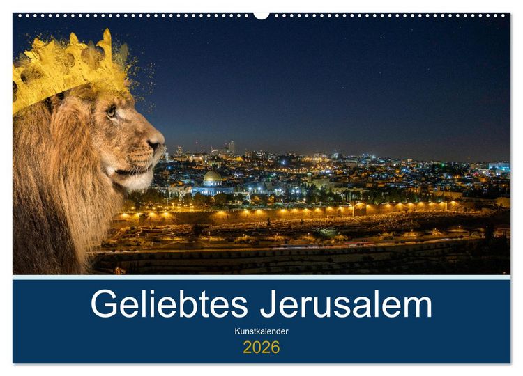 Produktbild: Geliebtes Jerusalem (Wandkalender 2026 DIN A2 quer), CALVENDO Monatskalender