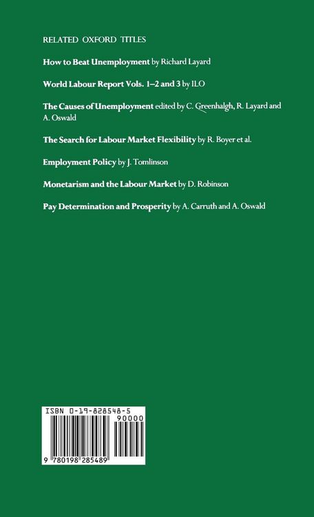 Produktbild: The Nature of Unemployment in Britain