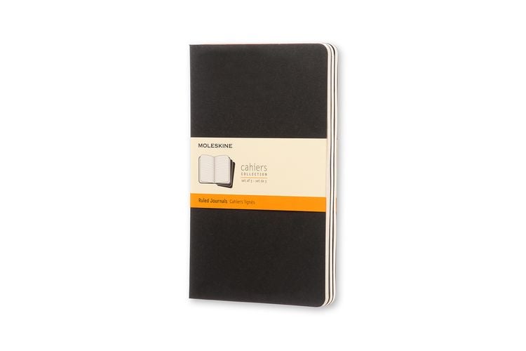 Produktbild: Moleskine Cahier large liniert schwarz DIN A5. 3er Pack