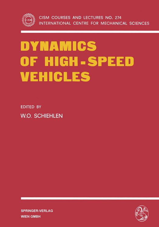 Produktbild: Dynamics of High-Speed Vehicles