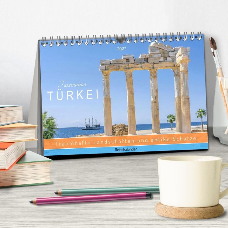 Produktbild: Faszination T&uuml;rkei. Traumhafte Landschaften und antike Sch&auml;tze. Reisekalender (Tischkalender 2027 DIN A5 quer), CALVENDO Monatskalender