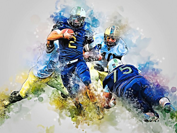Produktbild: CALVENDO Puzzle American Football extrem 1000 Teile Lege-Gr&ouml;&szlig;e 64 x 48 cm Foto-Puzzle Bild von Peter Roder