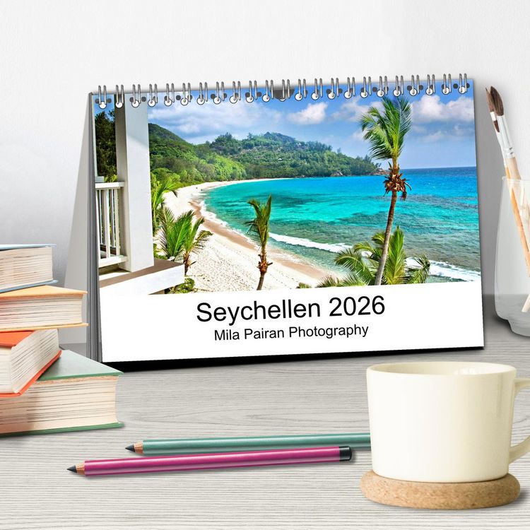 Produktbild: Seychellen Paradies 2026 (Tischkalender 2026 DIN A5 quer), CALVENDO Monatskalender