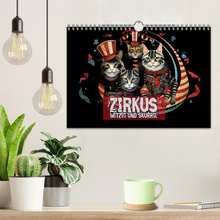 Produktbild: Zirkus Witzig und skurril (Wandkalender 2026 DIN A4 quer), CALVENDO Monatskalender