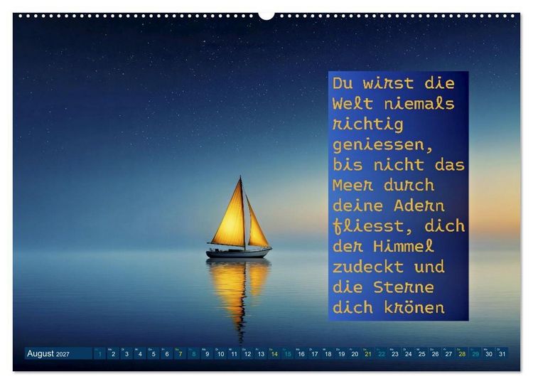 Produktbild: Segeln - mit einem Augenzwinkern (Wandkalender 2027 DIN A2 quer), CALVENDO Monatskalender
