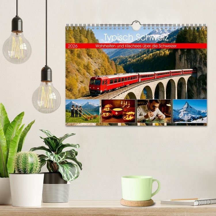 Produktbild: Typisch Schweiz (Wandkalender 2026 DIN A4 quer), CALVENDO Monatskalender