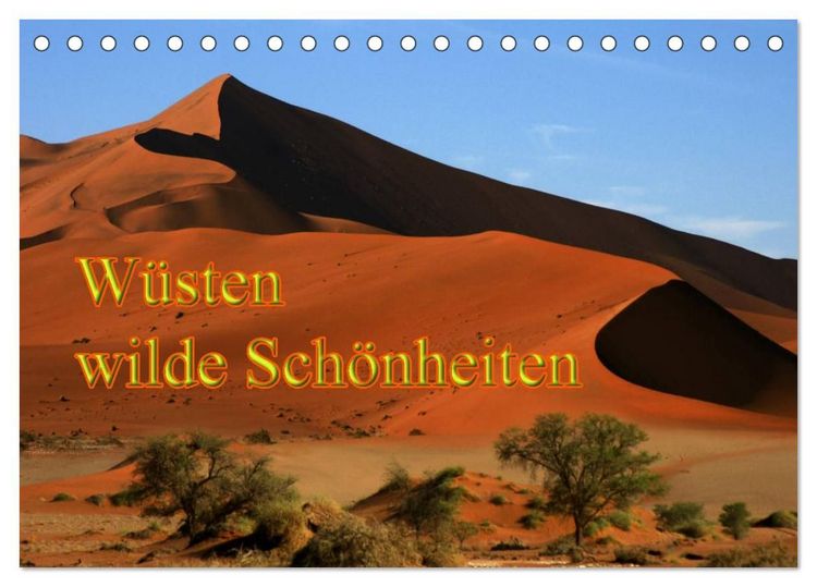 Produktbild: W&uuml;sten, wilde Sch&ouml;nheiten (Tischkalender 2027 DIN A5 quer), CALVENDO Monatskalender