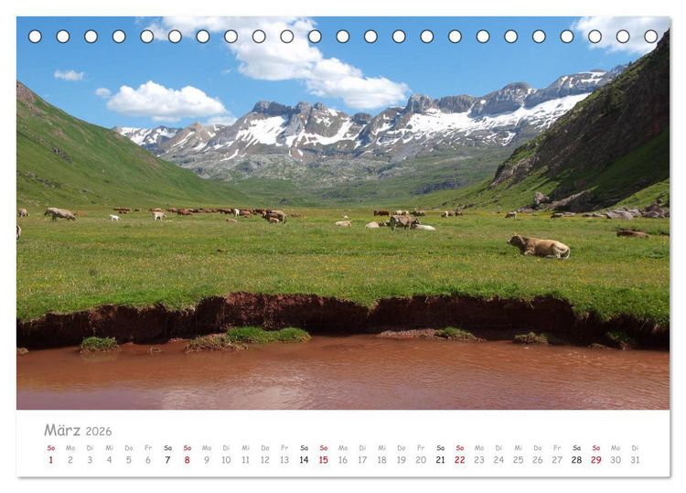 Produktbild: Traumlandschaften Spaniens - Pyren&auml;en 2026 (Tischkalender 2026 DIN A5 quer), CALVENDO Monatskalender