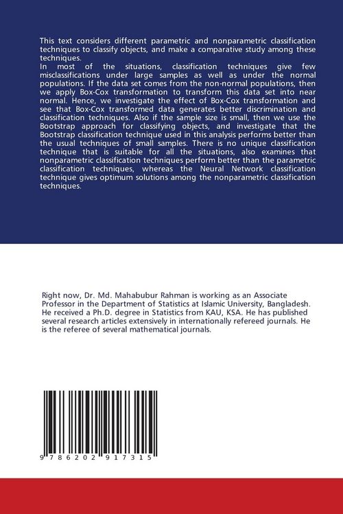 Produktbild: Improved Parametric and Nonparametric Classification Techniques