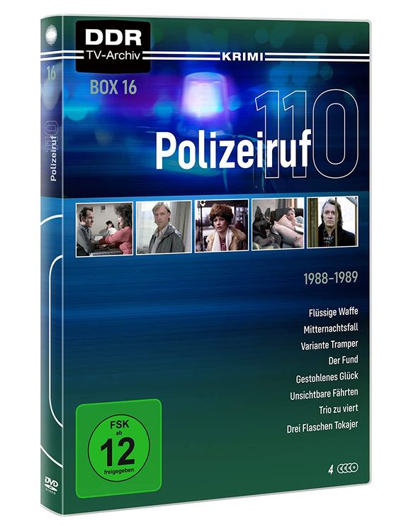 Produktbild: Polizeiruf 110 - Box 16 (DDR TV-Archiv) mit Sammelr&uuml;cken [4 DVDs]