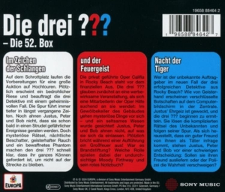 Produktbild: Die drei ??? Box 52. (Folgen 157 - 159)