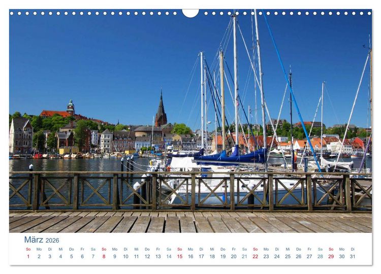 Produktbild: Flensburg 2026. Impressionen rund um den Hafen (Wandkalender 2026 DIN A3 quer), CALVENDO Monatskalender