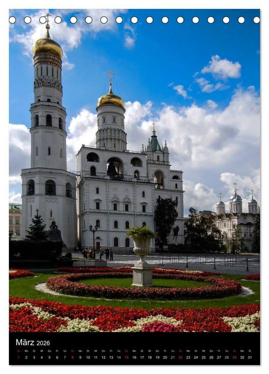 Produktbild: Moskau - Moscow - Ein Stadtportr&auml;t (Tischkalender 2026 DIN A5 hoch), CALVENDO Monatskalender