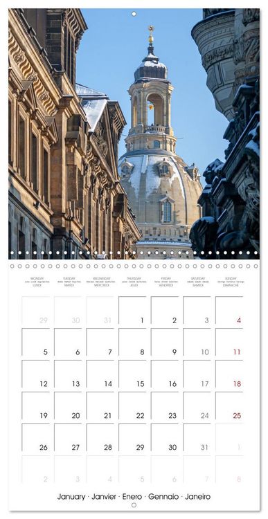 Produktbild: Dresden seasons of a city (Wall Calendar 2026 12 &times; 12 Inch) CALVENDO 12 Month Wall Calendar