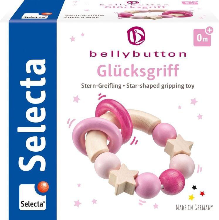 Bild vom Artikel Selecta 64000 - bellybutton, Glücksgriff, Stern-Greifling, rosa, 7,5 cm vom Autor 