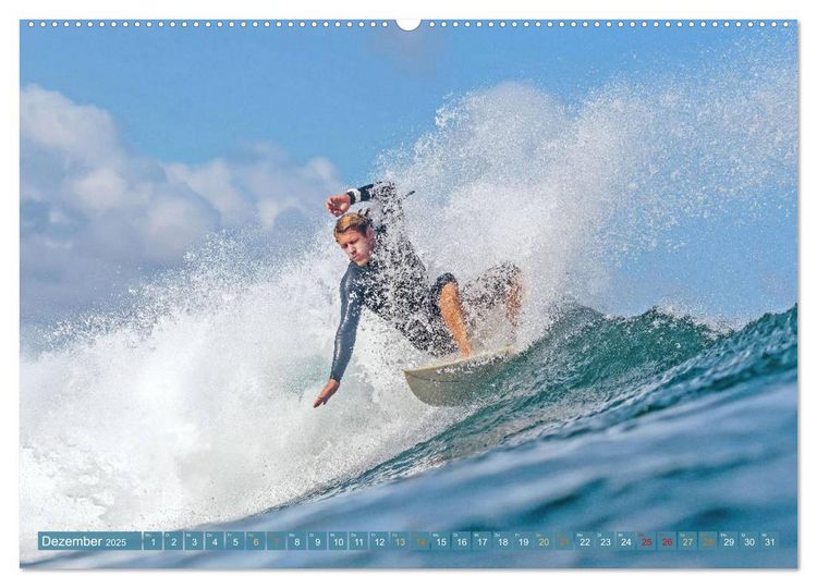 PuzzleYOU Puzzle-Adventskalender – „Die Perfekte Welle Surfen“ – 1000 Teile, Sport-Surfmotiv, Für Frauen, Männer & Paare