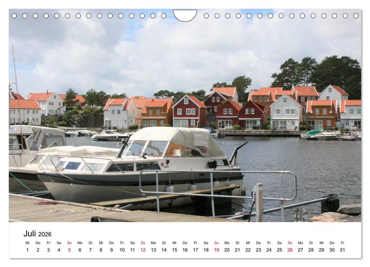 Produktbild: S&uuml;dnorwegen - von Kristiansand bis Stavanger (Wandkalender 2026 DIN A4 quer), CALVENDO Monatskalender
