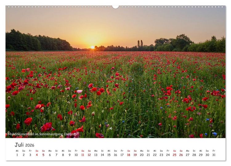Produktbild: Emsland Impressionen (hochwertiger Premium Wandkalender 2026 DIN A2 quer), Kunstdruck in Hochglanz