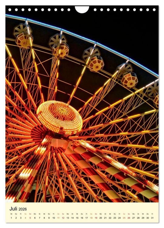 Produktbild: Riesenrad - hoch hinaus (Wandkalender 2026 DIN A4 hoch), CALVENDO Monatskalender
