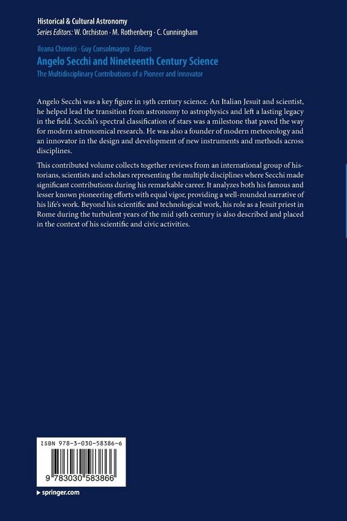 Produktbild: Angelo Secchi and Nineteenth Century Science