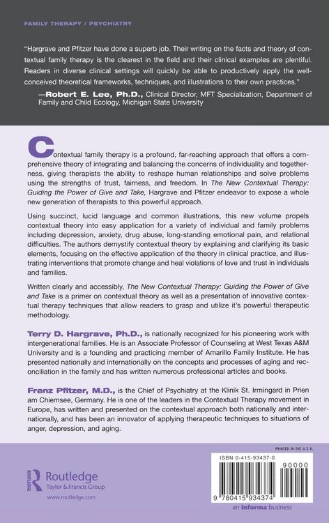 Produktbild: The New Contextual Therapy