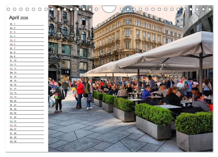 Produktbild: Wien - Haupstadt mit Charme (Wandkalender 2026 DIN A4 quer), CALVENDO Monatskalender