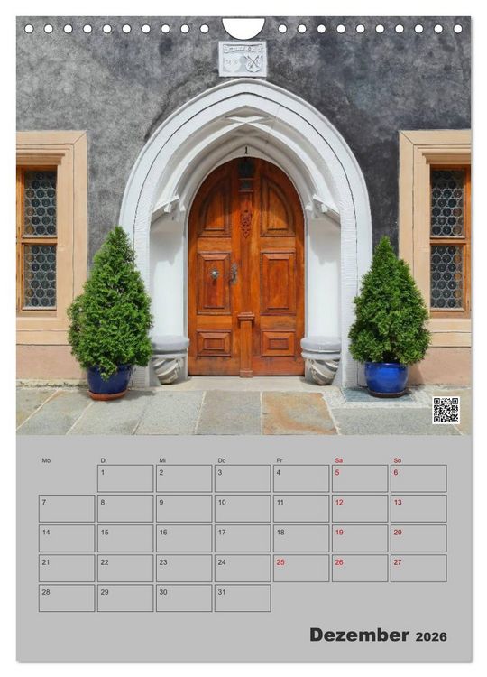 Produktbild: T&uuml;ren und Portale in Pirna (Wandkalender 2026 DIN A4 hoch), CALVENDO Monatskalender