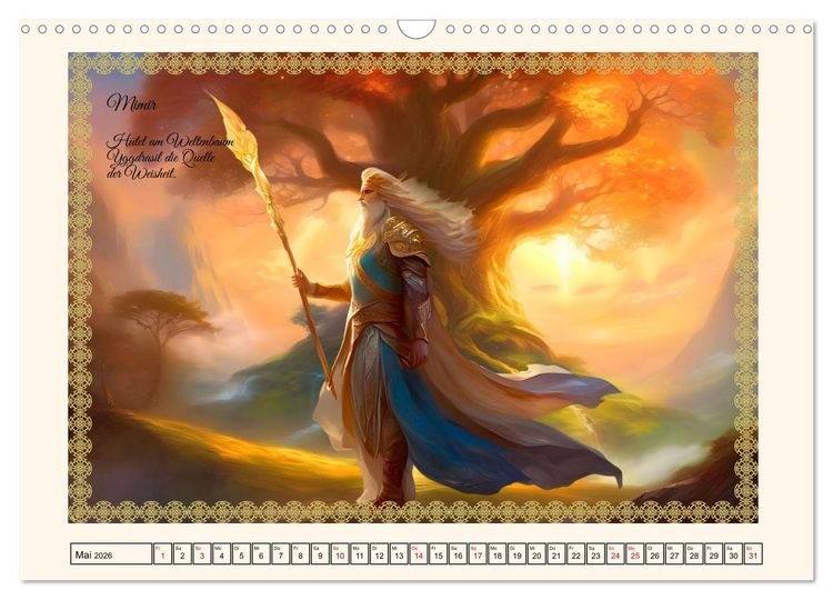 Produktbild: Nordische Mythen (Wandkalender 2026 DIN A3 quer), CALVENDO Monatskalender