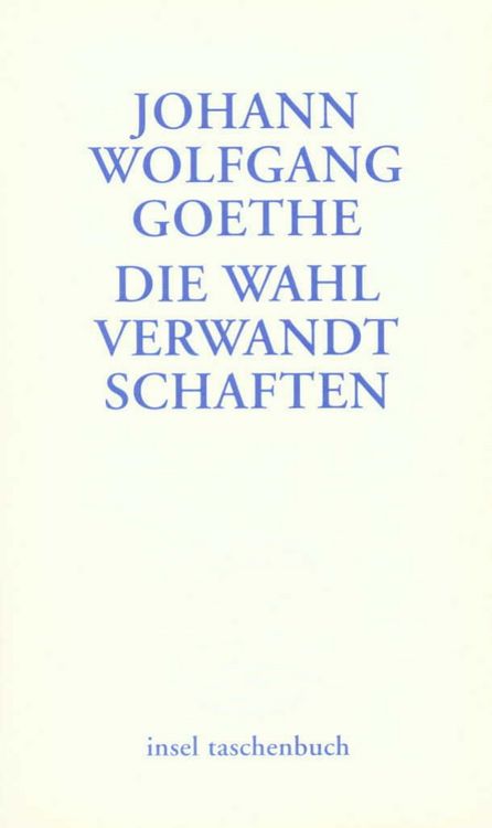 Produktbild: Die Wahlverwandtschaften