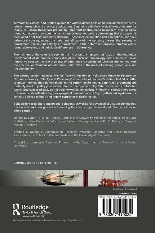 Produktbild: Deterrence, Choice, and Crime, Volume 23