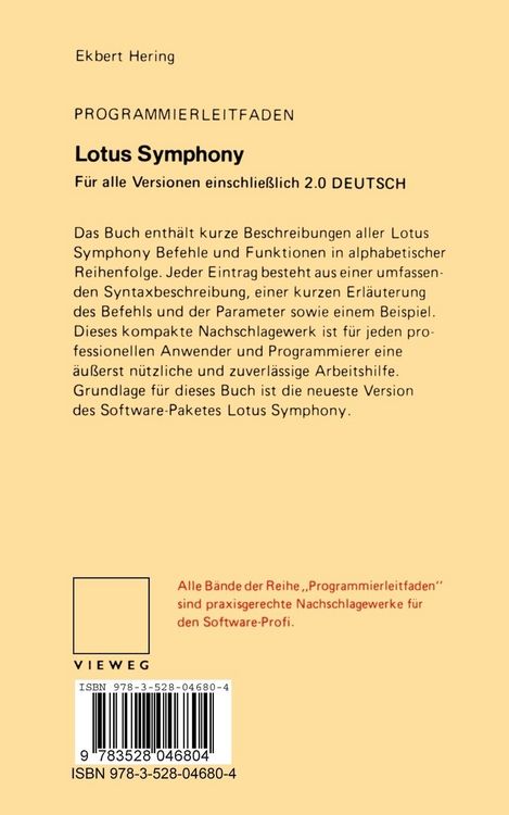 Produktbild: Programmierleitfaden Lotus Symphony