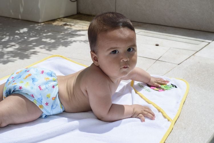 Produktbild: Freds Swim Nappy Schwimmwindel, wiederverwendbar, blau, Gr&ouml;&szlig;e 1: 4-9 kg