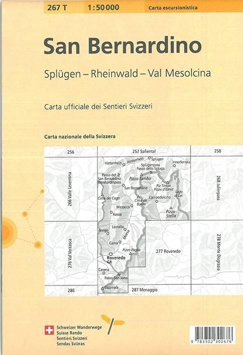Produktbild: 267T San Bernardino Wanderkarte