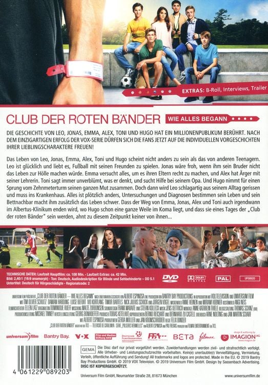 Produktbild: Club der roten Bänder - Wie alles begann