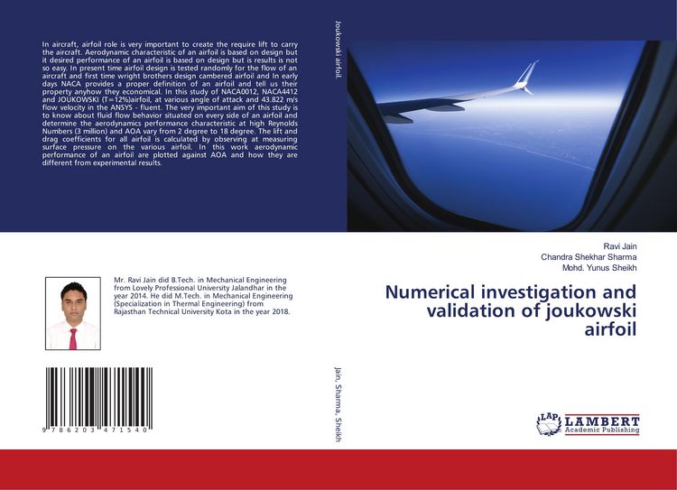 Produktbild: Numerical investigation and validation of joukowski airfoil