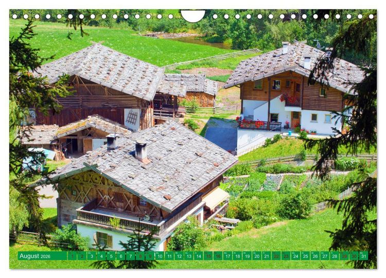 Produktbild: Ultental Wundersch&ouml;ne alte Bauernh&auml;user (Wandkalender 2026 DIN A4 quer), CALVENDO Monatskalender