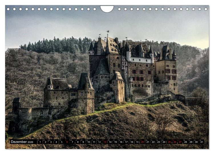 Produktbild: Mosel Impressionen Mystische Burgen und magische Orte (Wandkalender 2026 DIN A4 quer), CALVENDO Monatskalender