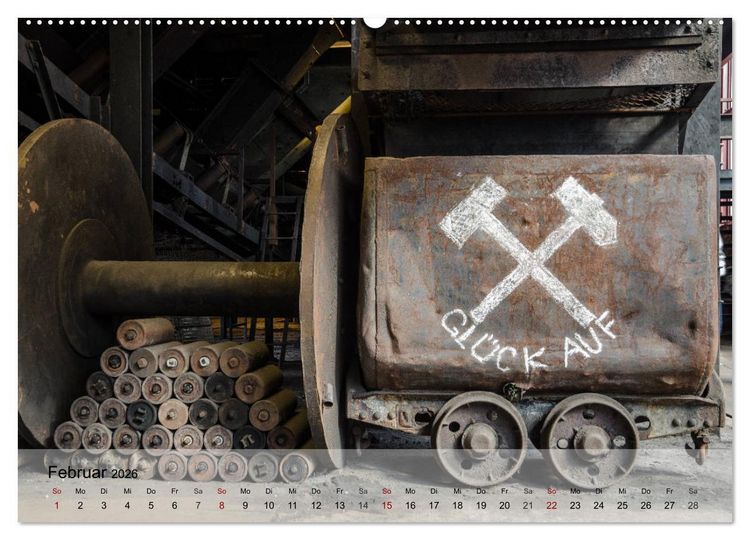 Produktbild: Zeche und Kokerei Zollverein Essen: Industrie-Architektur (Wandkalender 2026 DIN A2 quer), CALVENDO Monatskalender