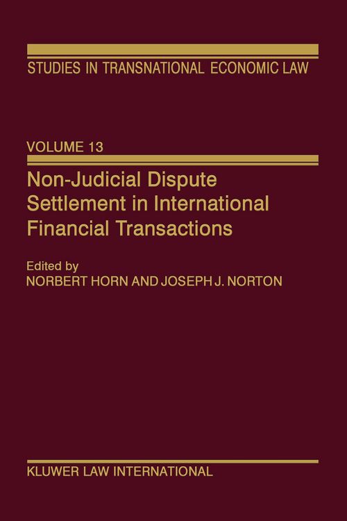 Produktbild: Non-Judicial Dispute Settlement in International Financial Transactions