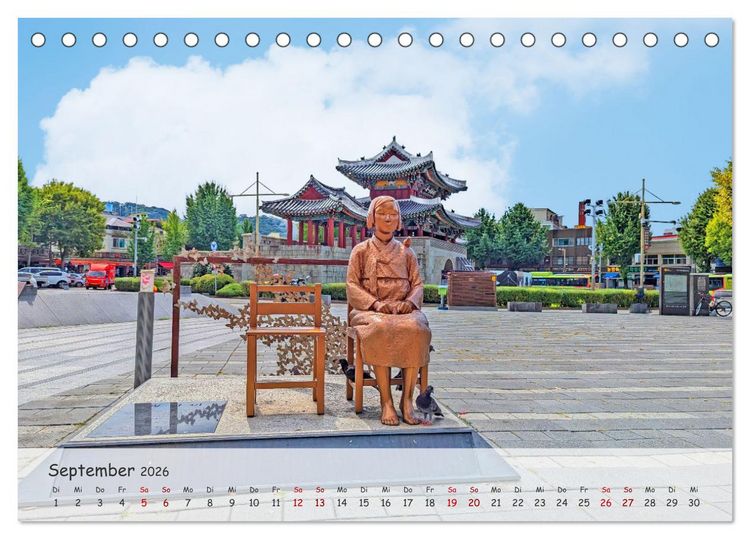 Produktbild: Zauberhaftes S&uuml;dkorea Landschaften, St&auml;dte und Kultur (Tischkalender 2026 DIN A5 quer), CALVENDO Monatskalender