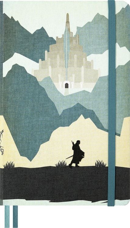 Produktbild: Moleskine Der Herr der Ringe Notizbuch Aragorn limitierte Ausgabe, L/A5, liniert, fester Einband