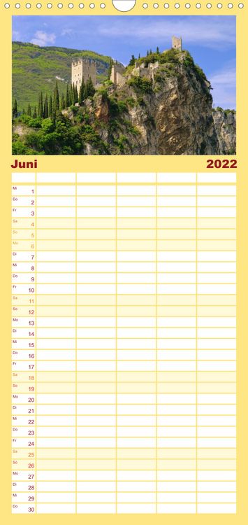 Produktbild: Familienplaner Gardasee (Wandkalender 2022 , 21 cm x 45 cm, hoch)