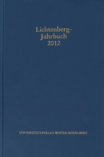 Produktbild: Lichtenberg-Jahrbuch 2012