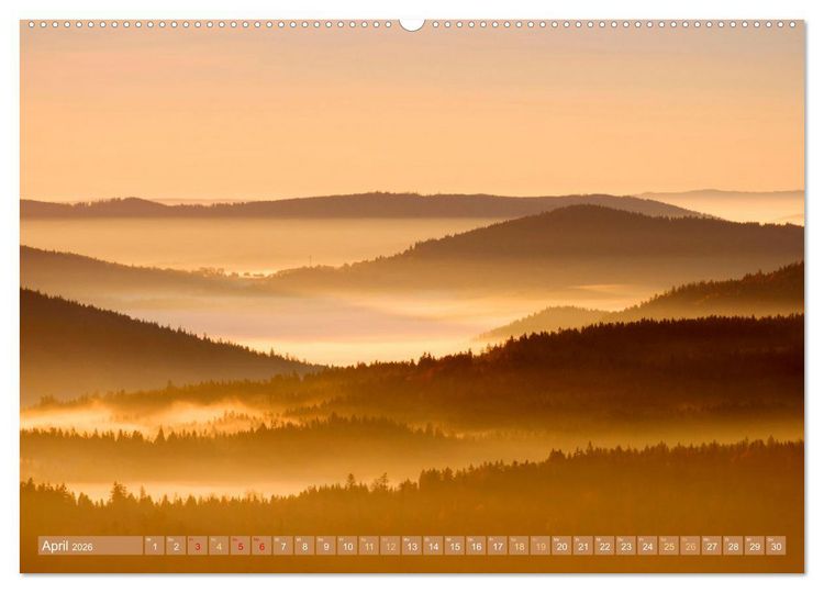 Produktbild: Arber, Rachel und Lusen: Der Hintere Bayerische Wald (Wandkalender 2026 DIN A2 quer), CALVENDO Monatskalender