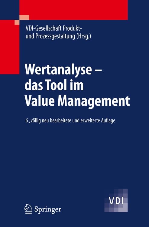 Bild vom Artikel Wertanalyse - das Tool im Value Management vom Autor VDI-Gesellschaft Produkt-und Prozessges