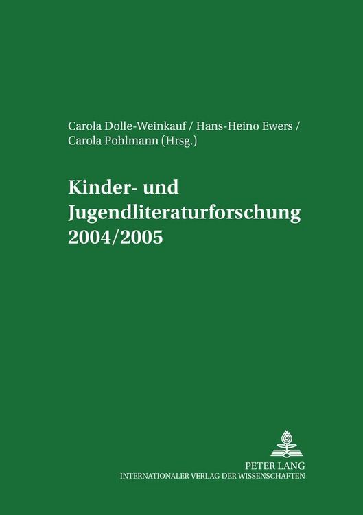 Produktbild: Kinder- und Jugendliteraturforschung 2004/2005