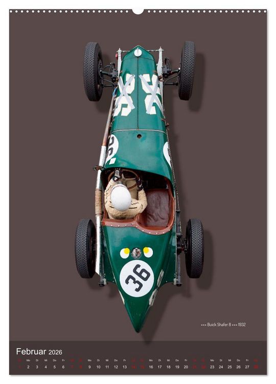 Produktbild: Legenden des Rennsports, Historic Grand Prix Cars 1925-1960 (hochwertiger Premium Wandkalender 2026 DIN A2 hoch), Kunstdruck in Hochglanz
