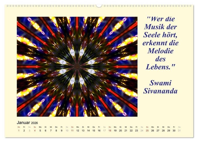 Produktbild: Meditation - Asiatische Weisheiten (Wandkalender 2026 DIN A2 quer), CALVENDO Monatskalender